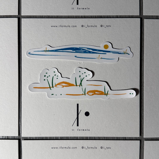 Classic - landscape sticker set