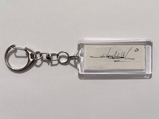 hand-drawn keychain 002 - moon night