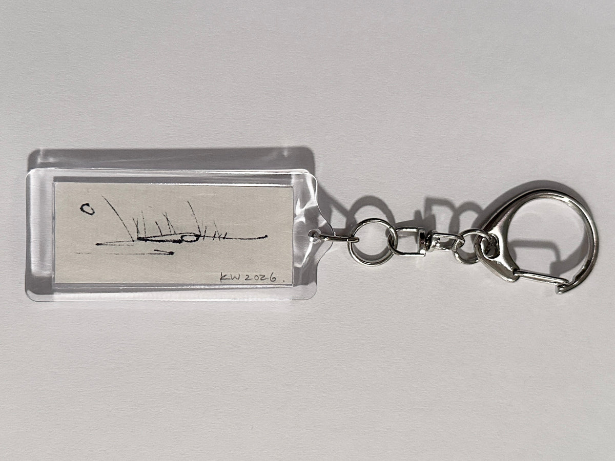 hand-drawn keychain 002 - moon night