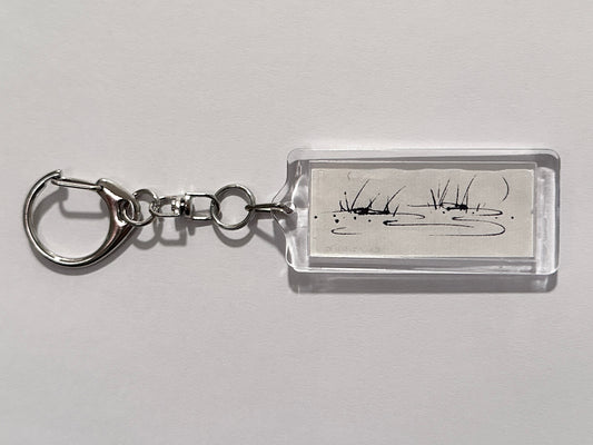 hand-drawn keychain 006 - moon light
