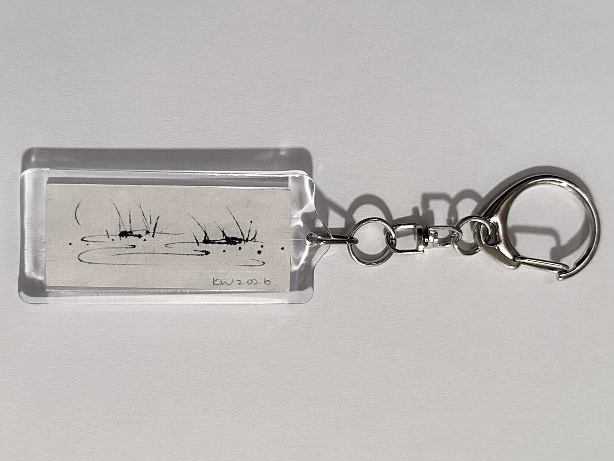 hand-drawn keychain 006 - moon light