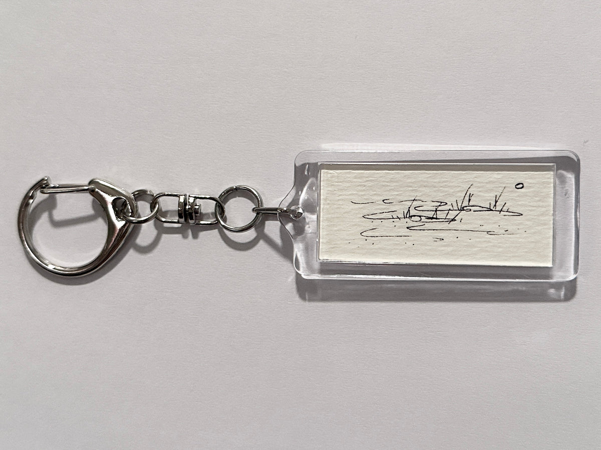 hand-drawn keychain 008 - sunlight