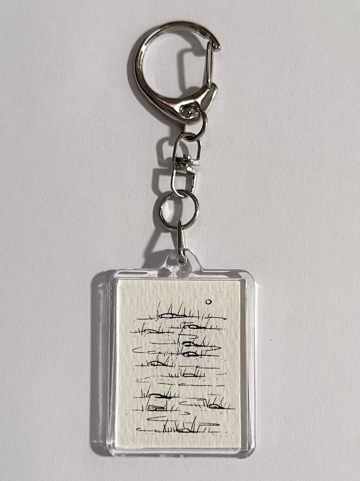 hand-drawn keychain 010 - quiet sunset