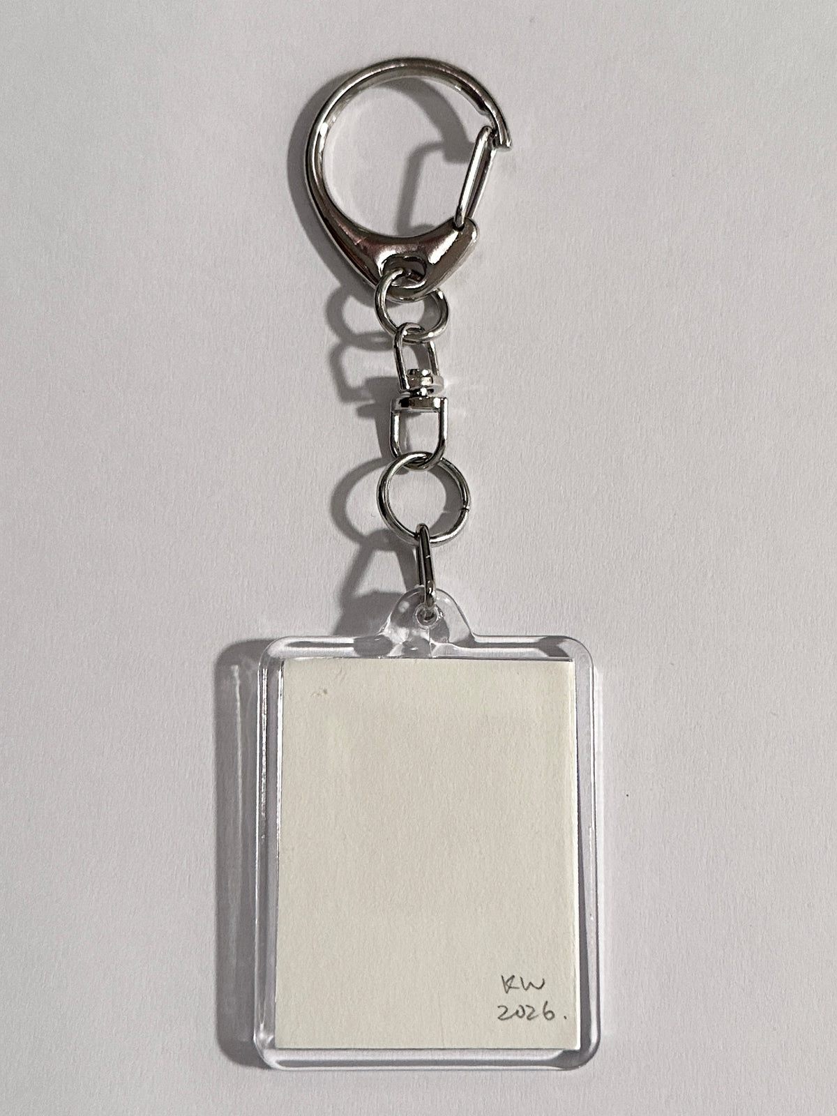 hand-drawn keychain 011 - silence