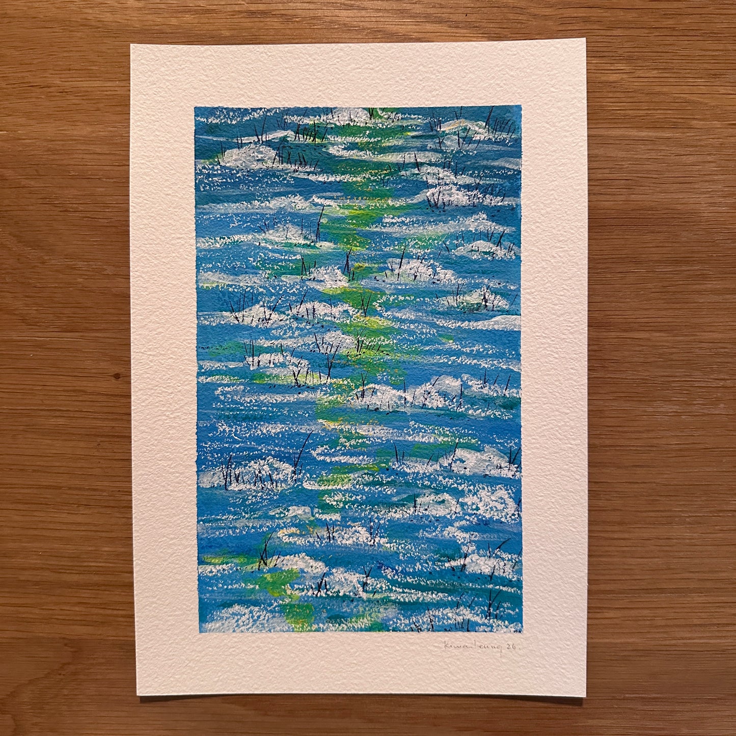 river flow, sunset